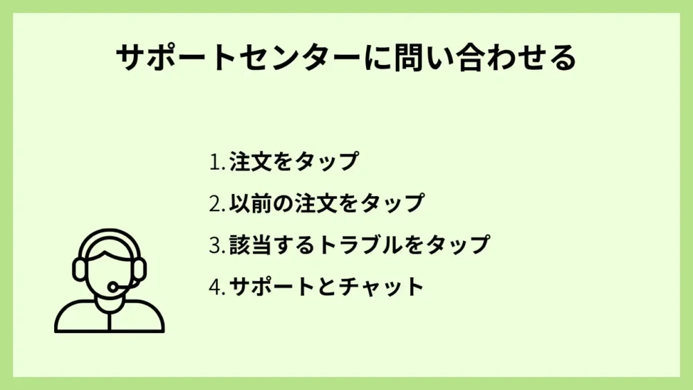 サポートセンターに問い合わせる