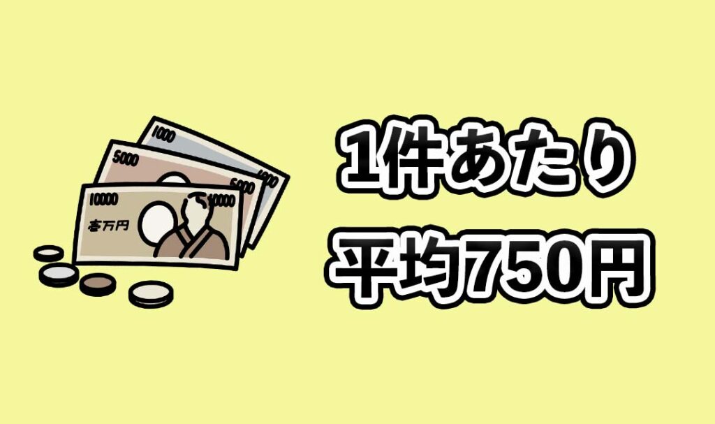 出前館は1件あたり平均750円以上